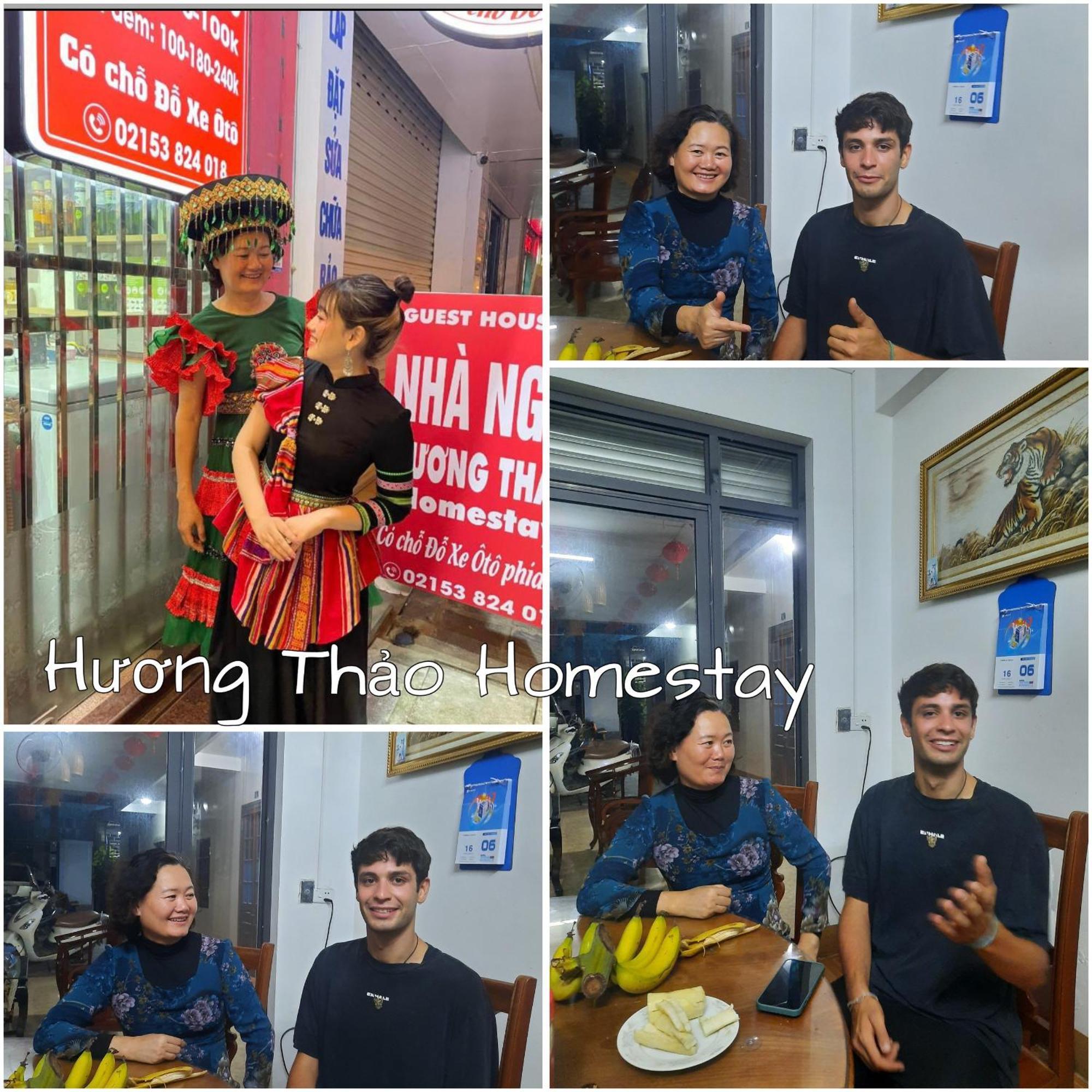 Huong Thao Hostel & Tours Дьенбьенфу Экстерьер фото