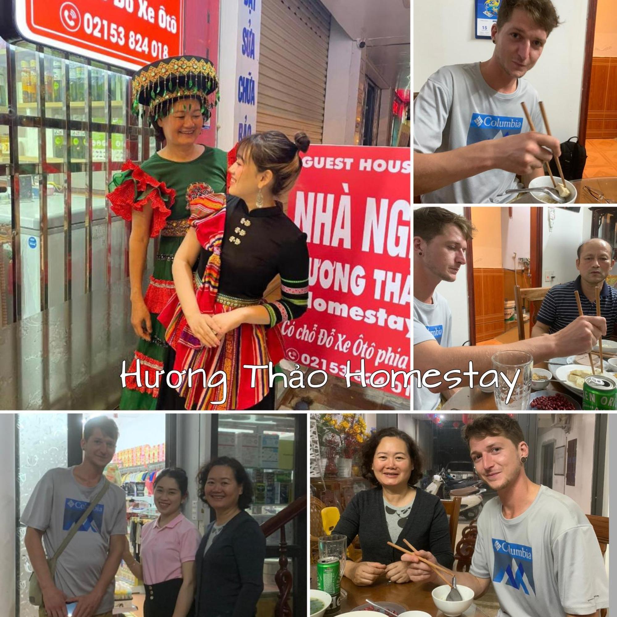 Huong Thao Hostel & Tours Дьенбьенфу Экстерьер фото